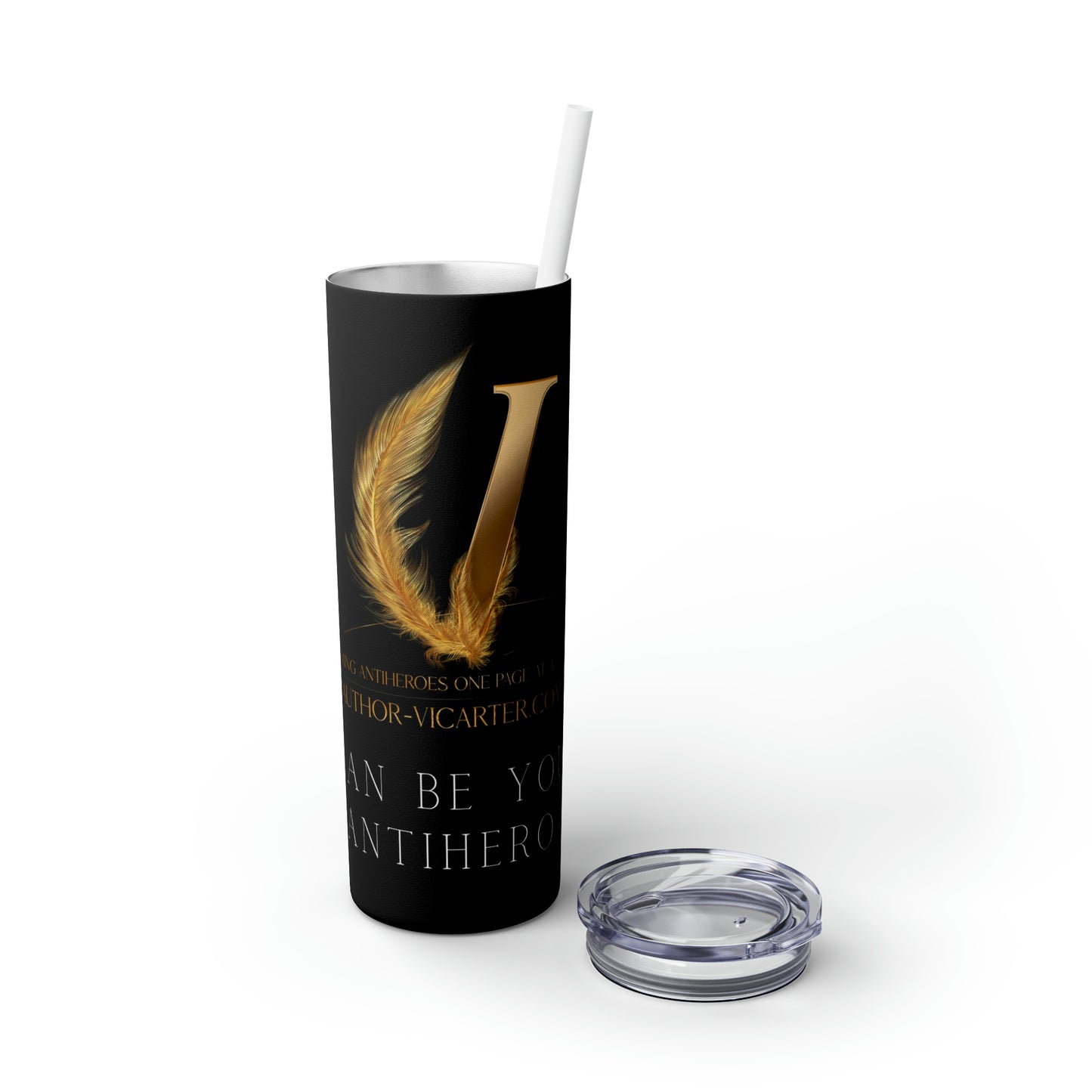 Skinny Tumbler with Straw, 20oz