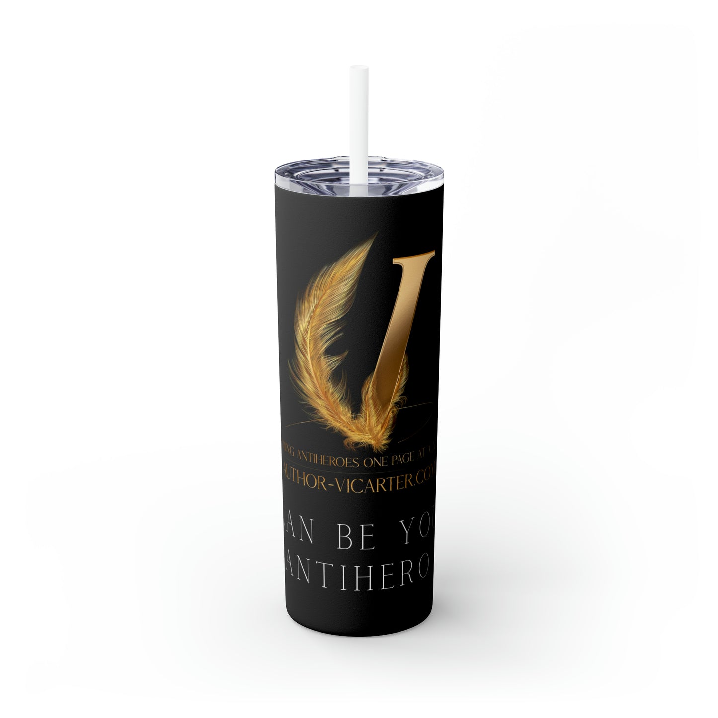 Skinny Tumbler with Straw, 20oz
