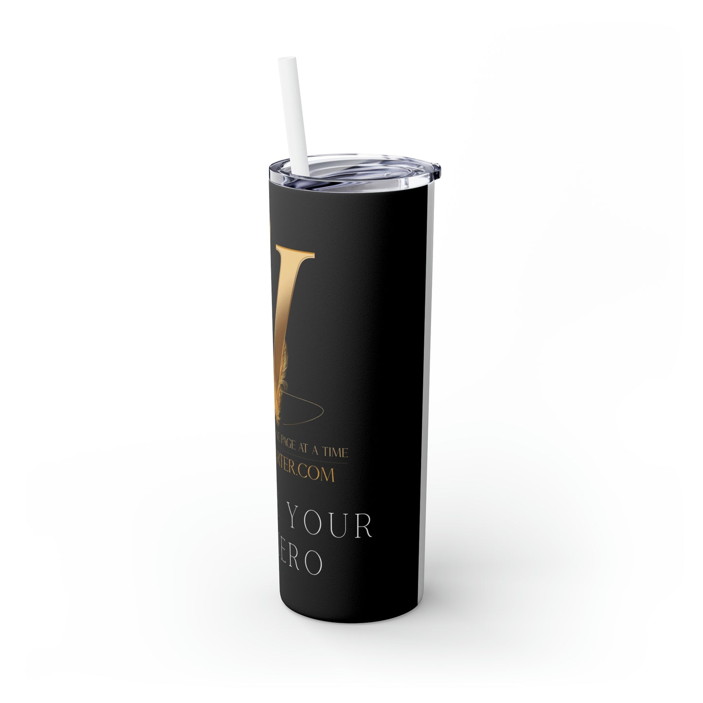 Skinny Tumbler with Straw, 20oz