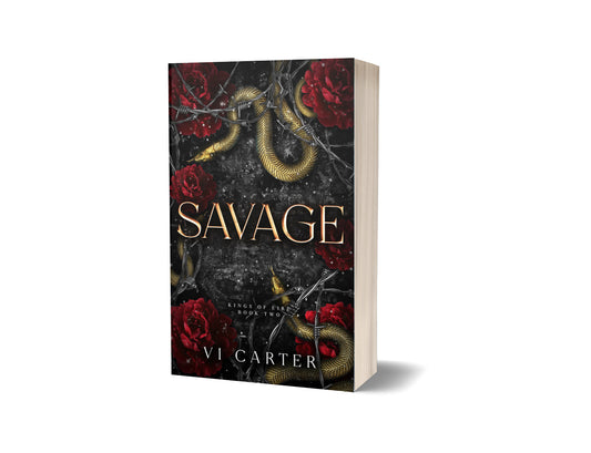 Savage by Vi Carter — Kings of Éire Book 2 paperback, dark Irish mafia romance
