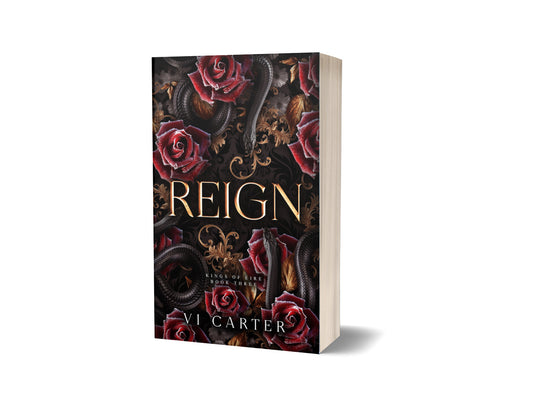 Reign by Vi Carter — Kings of Éire Book 3 paperback, dark Irish mafia romance