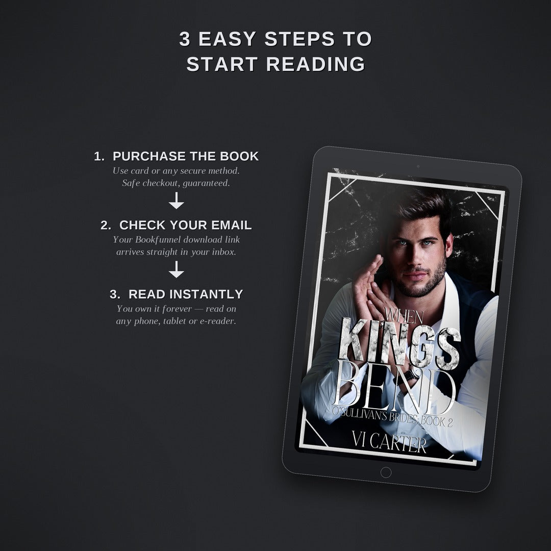 Digital book cover displayed on a tablet with text on how to start reading.