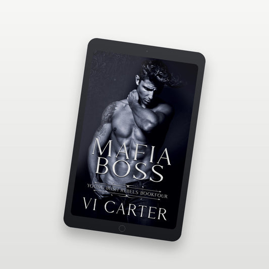 Ebook cover of 'Mafia Boss' by Vi Carter on a tablet screen