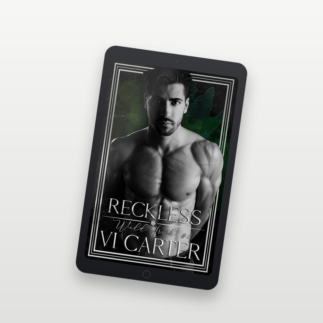 Ebook cover of 'Reckless' by Vi Carter on a tablet screen