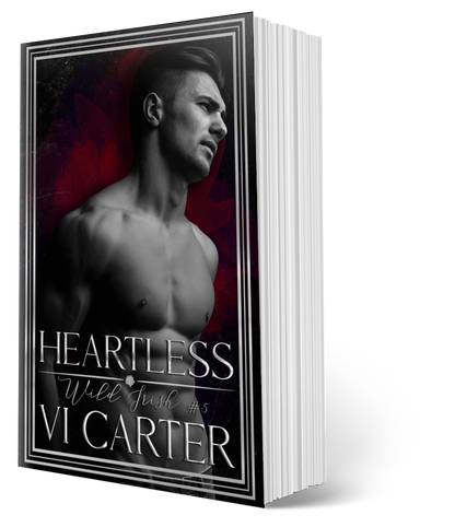 Heartless paperback by Vi Carter - Wild Irish signed paperback set
