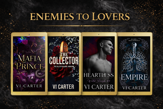 Enemies to Lovers Trope by Vi Carter — dark romance ebook cover