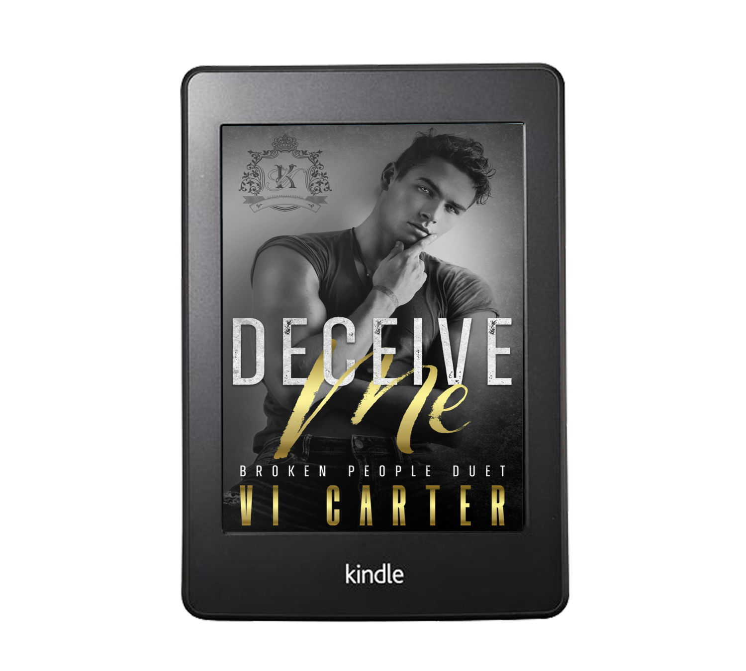 E-book reader displaying the cover of the book 'Deceive Me #1' by Vi Carter