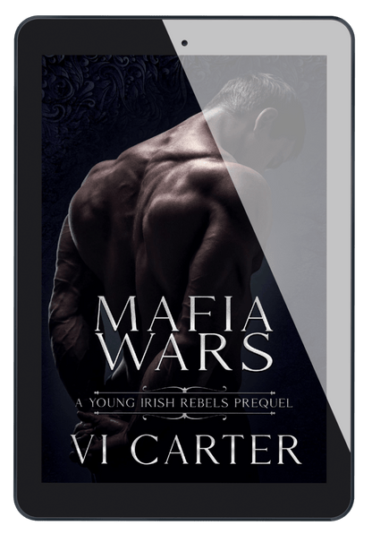 Ebook cover of 'Mafia Wars' by VI Carter on a tablet device.