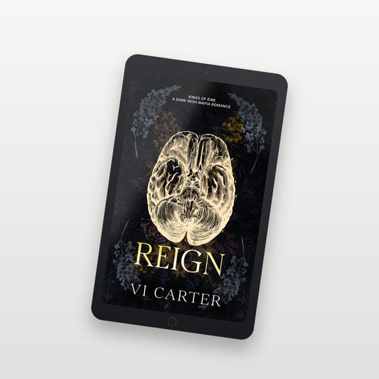 Book cover of 'Reign' by V.I. Carter on a digital device screen