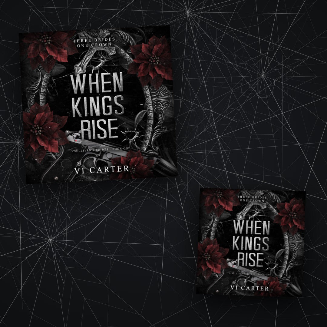When Kings Rise by Vi Carter — audiobook cover against cracked glass