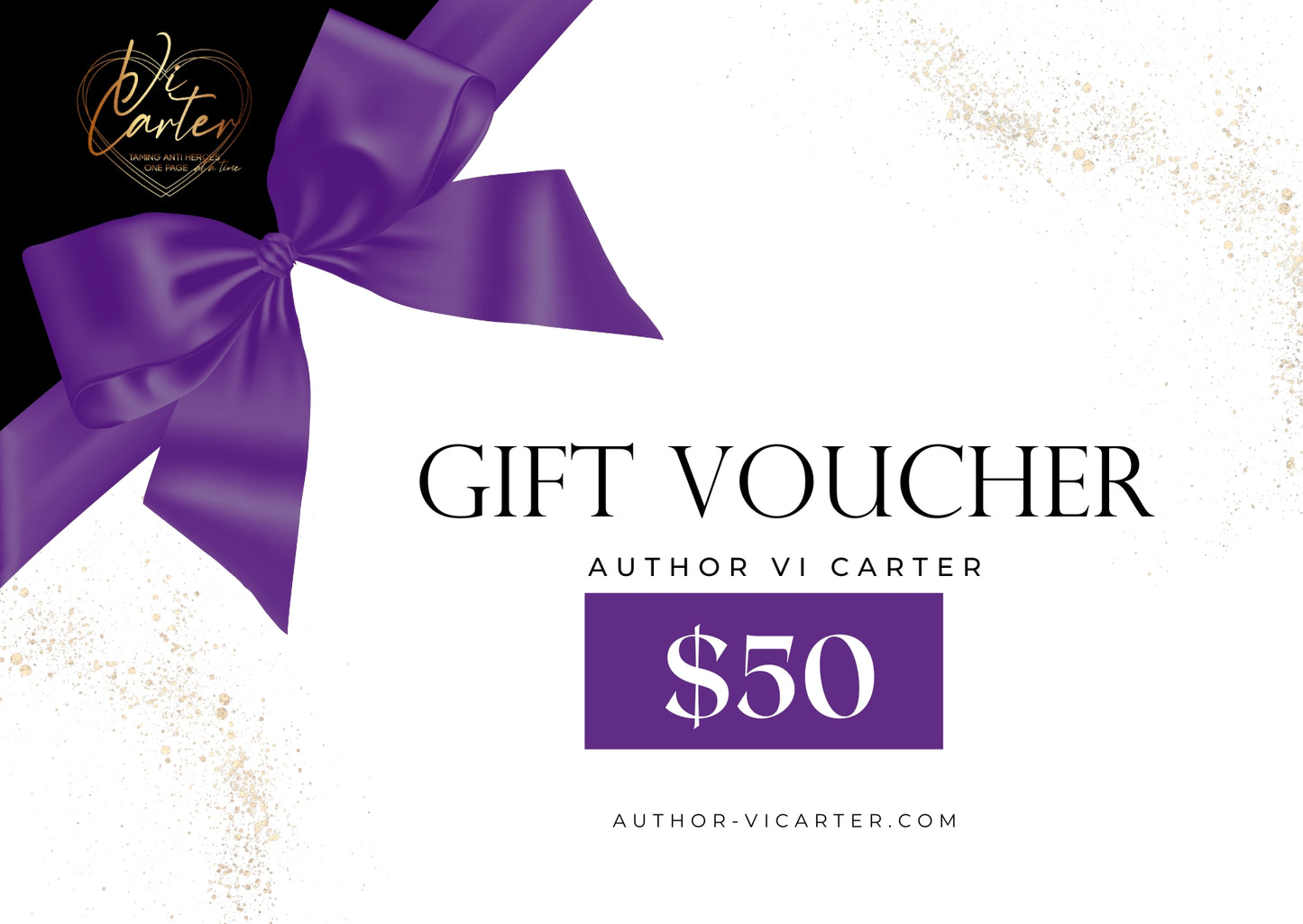 Author Vi Carter - Gift Card